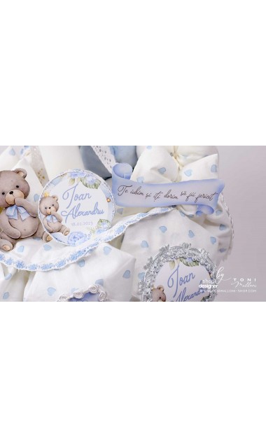 Lumanare de botez cu ursuletul Teddy Bear King 7